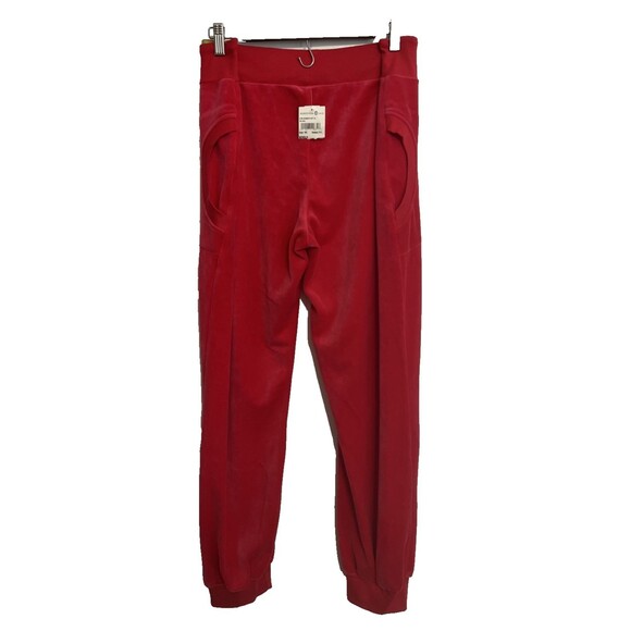 Adidas Velour Joggers XL – Red w/ Pink Undertone, Y2K Streetwear - Picture 3 of 12